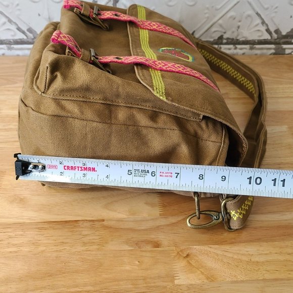 American Girl Lea Clark Messenger Bag For Girls Canvas Bag Embroidered Floral - Picture 7 of 9